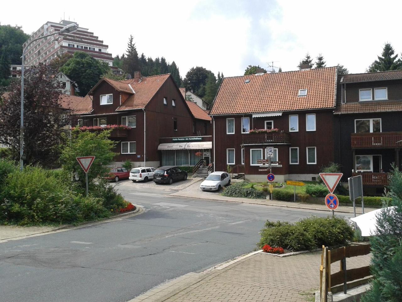 Hotel Pension Am Kurmittelhaus Бад-Ґрунд Екстер'єр фото